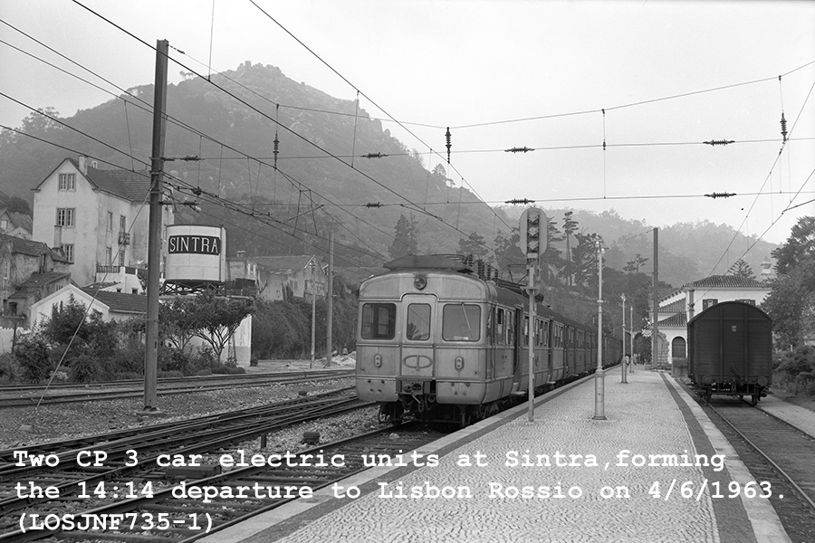 LOSJNF735-1 14-14 departure to Lisbon Rossio @ Sintra 4-6-1963 copy